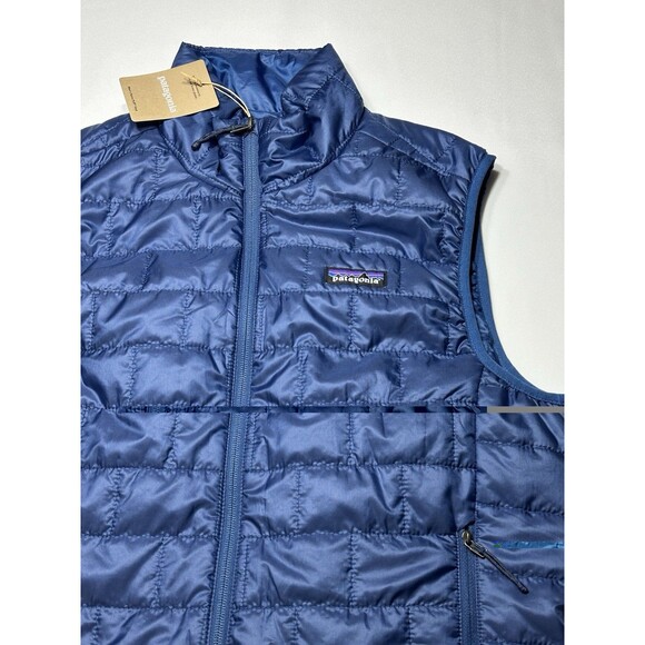 Patagonia Nano Puff Vest Clement Blue Full Zip Primaloft 84243 Mens NWT New - Picture 2 of 11